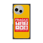 プレミアムスクエアケース with SnapMag［ FRAGILE Sticker - Yellow ］