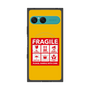 プレミアムスクエアケース with SnapMag［ FRAGILE Sticker - Yellow ］