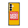 プレミアムスクエアケース with SnapMag［ FRAGILE Sticker - Yellow ］