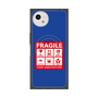 プレミアムスクエアケース with SnapMag［ FRAGILE Sticker - Blue ］