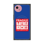 プレミアムスクエアケース with SnapMag［ FRAGILE Sticker - Blue ］