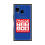 プレミアムスクエアケース with SnapMag［ FRAGILE Sticker - Blue ］