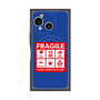 プレミアムスクエアケース with SnapMag［ FRAGILE Sticker - Blue ］