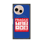 プレミアムスクエアケース with SnapMag［ FRAGILE Sticker - Blue ］