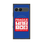 プレミアムスクエアケース with SnapMag［ FRAGILE Sticker - Blue ］
