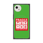 プレミアムスクエアケース with SnapMag［ FRAGILE Sticker - Green ］