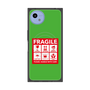 プレミアムスクエアケース with SnapMag［ FRAGILE Sticker - Green ］