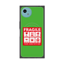 プレミアムスクエアケース with SnapMag［ FRAGILE Sticker - Green ］