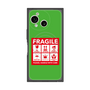 プレミアムスクエアケース with SnapMag［ FRAGILE Sticker - Green ］