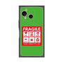 プレミアムスクエアケース with SnapMag［ FRAGILE Sticker - Green ］