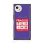 プレミアムスクエアケース with SnapMag［ FRAGILE Sticker - Purple ］