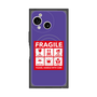 プレミアムスクエアケース with SnapMag［ FRAGILE Sticker - Purple ］