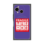 プレミアムスクエアケース with SnapMag［ FRAGILE Sticker - Purple ］