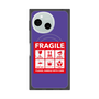 プレミアムスクエアケース with SnapMag［ FRAGILE Sticker - Purple ］