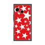 プレミアムスクエアケース with SnapMag［ Stars - Red ］