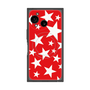 プレミアムスクエアケース with SnapMag［ Stars - Red ］