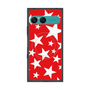 プレミアムスクエアケース with SnapMag［ Stars - Red ］