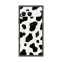 プレミアムスクエアケース with SnapMag［ Cow - White ］