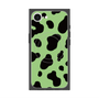 プレミアムスクエアケース with SnapMag［ Cow - Green ］