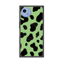 プレミアムスクエアケース with SnapMag［ Cow - Green ］