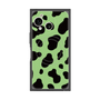 プレミアムスクエアケース with SnapMag［ Cow - Green ］