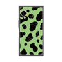 プレミアムスクエアケース with SnapMag［ Cow - Green ］