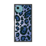 プレミアムスクエアケース with SnapMag［ Leopard - Blue ］