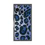 プレミアムスクエアケース with SnapMag［ Leopard - Blue ］