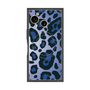 プレミアムスクエアケース with SnapMag［ Leopard - Blue ］