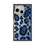プレミアムスクエアケース with SnapMag［ Leopard - Blue ］