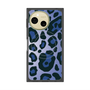 プレミアムスクエアケース with SnapMag［ Leopard - Blue ］