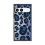 プレミアムスクエアケース with SnapMag［ Leopard - Blue ］