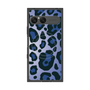 プレミアムスクエアケース with SnapMag［ Leopard - Blue ］