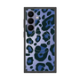プレミアムスクエアケース with SnapMag［ Leopard - Blue ］
