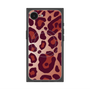 プレミアムスクエアケース with SnapMag［ Leopard - Red ］
