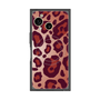 プレミアムスクエアケース with SnapMag［ Leopard - Red ］
