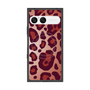 プレミアムスクエアケース with SnapMag［ Leopard - Red ］