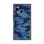 プレミアムスクエアケース with SnapMag［ Camouflage - Blue ］