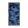 プレミアムスクエアケース with SnapMag［ Camouflage - Blue ］