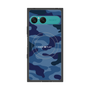 プレミアムスクエアケース with SnapMag［ Camouflage - Blue ］