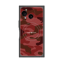プレミアムスクエアケース with SnapMag［ Camouflage - Red ］