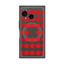プレミアムスクエアケース with SnapMag［ Apple - Red ］