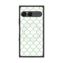 プレミアムスクエアケース with SnapMag［ Moroccan1 -Green ］