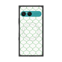 プレミアムスクエアケース with SnapMag［ Moroccan1 -Green ］