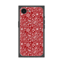 プレミアムスクエアケース with SnapMag［ ペイズリー - Red ］