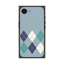 プレミアムスクエアケース with SnapMag［ Nordic Argyle - Blue ］