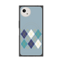 プレミアムスクエアケース with SnapMag［ Nordic Argyle - Blue ］