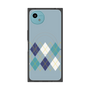 プレミアムスクエアケース with SnapMag［ Nordic Argyle - Blue ］