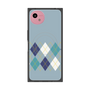 プレミアムスクエアケース with SnapMag［ Nordic Argyle - Blue ］