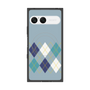 プレミアムスクエアケース with SnapMag［ Nordic Argyle - Blue ］